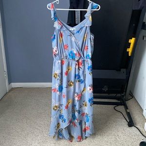 Blu flower dress 409